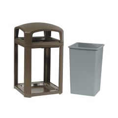 WASTE CONT - LANDMARK SERIES CLASSIC, DOME TOP FRAME