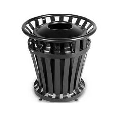 WASTEBASKET - WEATHERGARD 20 GAL BLACK (RU4020)