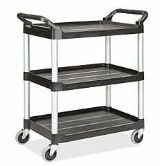 CART - 3 SHELF UTILITY BLACK SMALL 16 W X 26" L (CA-UT1840)