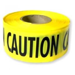 TAPE - 2 MIL "CAUTION" YELLOW 3" X 1000'
