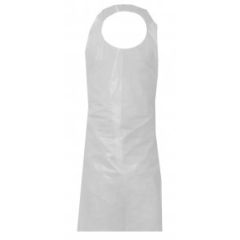 APRON - POLY DISPOSABLE 35" X 45" WHITE 100/PK