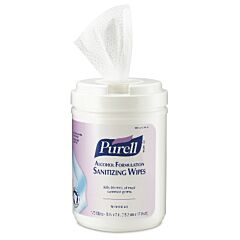 WIPES - PURELL ALCOHOL HAND SANITIZING WIPES 6 X 175/TUB
