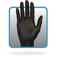GLOVES - NITRILE 6 MIL LARGE  BLACK 100/BX