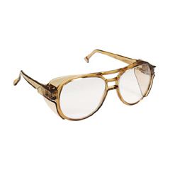 SAFETY GLASSES - MONITOR BROWN FRAME & CLEAR LENS (SC210C)