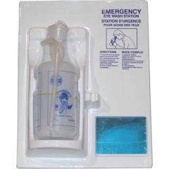 EYE WASH STATION - SINGLE W/1L EMPTY BOTTLE & MIRROR