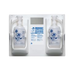 EYE WASH STATION - DOUBLE W/32OZ BOTTLE & MIRROR (EMPTY)