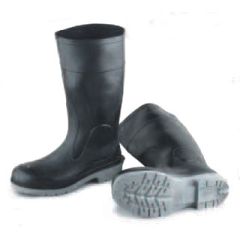 BOOTS RUBBER - 16" STEEL TOE KNEEBOOT BLACK SIZE: 12