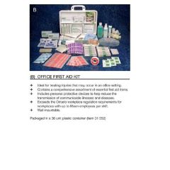 FIRST AID KIT -  ONTARIO REG 60-200 EMPLOYEE (PLASTIC BOX)