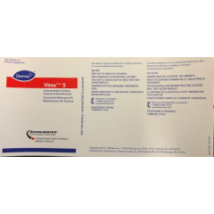 LABELS - VIROX 5 LABELS FOR SPRAY BOTTLES