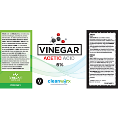 LABELS - VINEGAR LABELS FOR SPRAY BOTTLES CLEANWORX